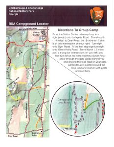 Boy Scout Camping Map